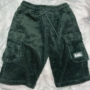 Kith baby boy corduroy forest green pants